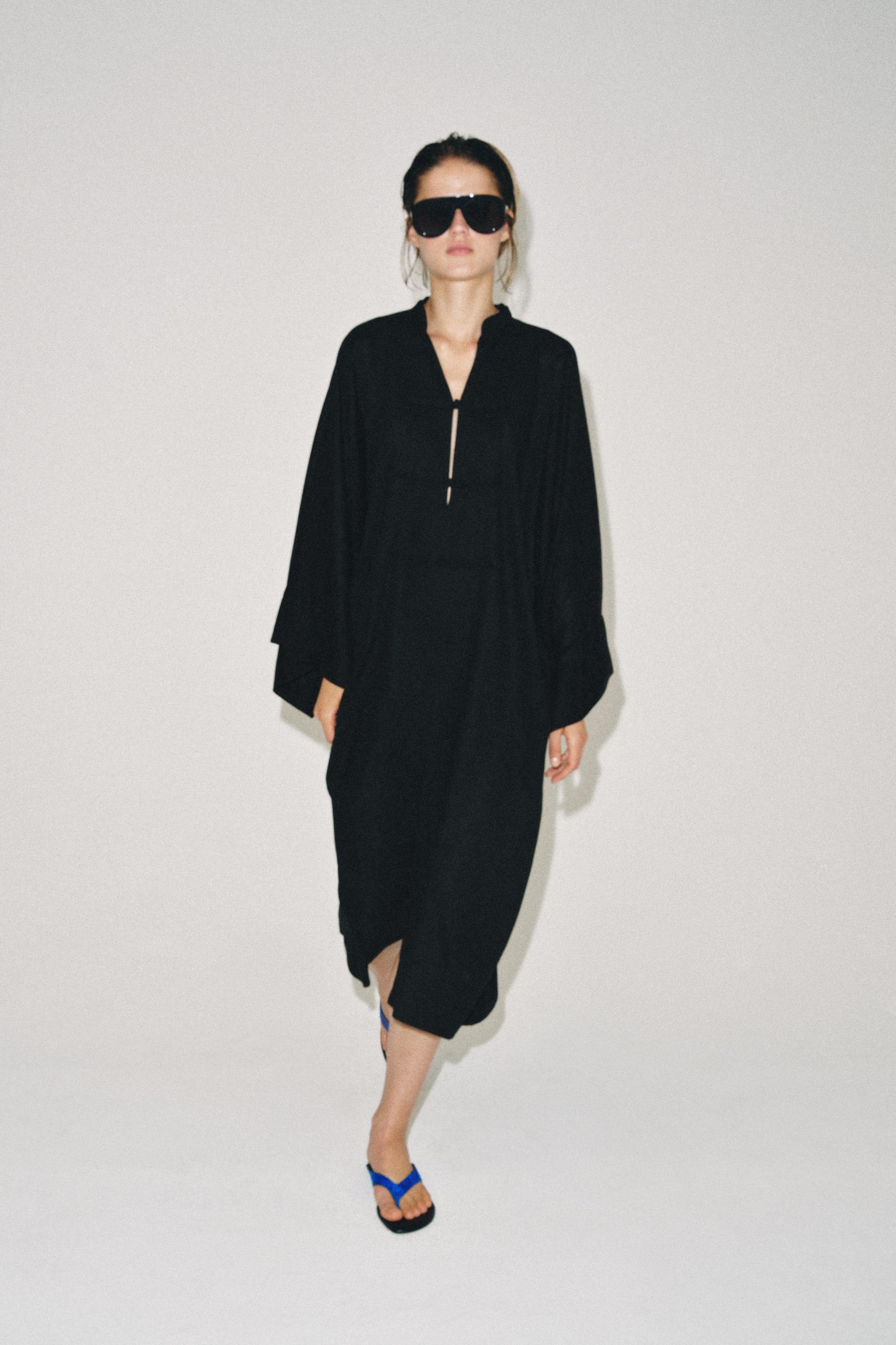 FROG BUTTON TUNIC DRESS ZW COLLECTION
